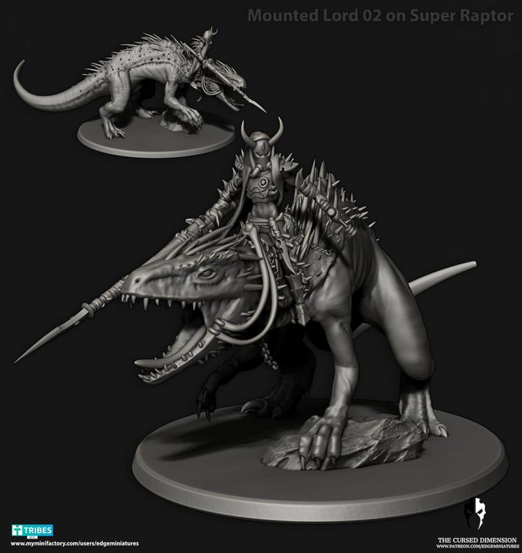 Desert Elves - Lord on Super Raptor + Feral Super Raptor