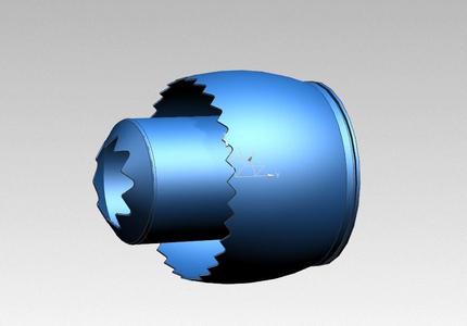  Low noise hair dryer nozzle
