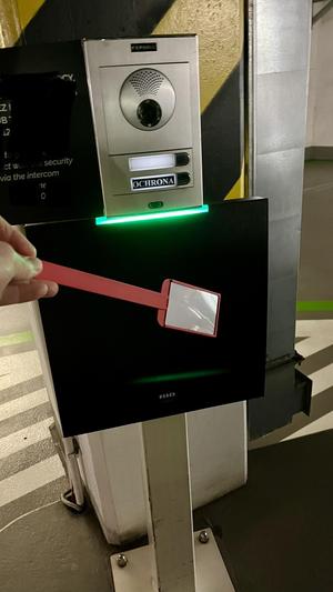 Office parking card holder