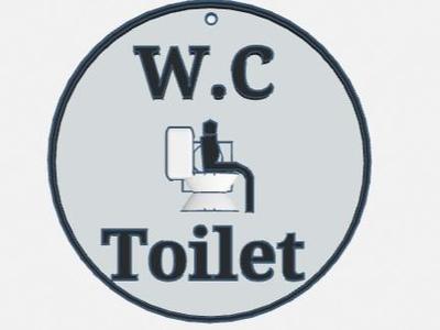 Toilet sign