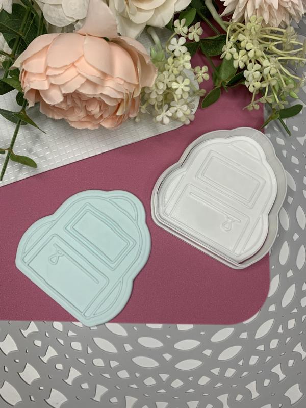 Back Pack Cookie Cutter Stamp