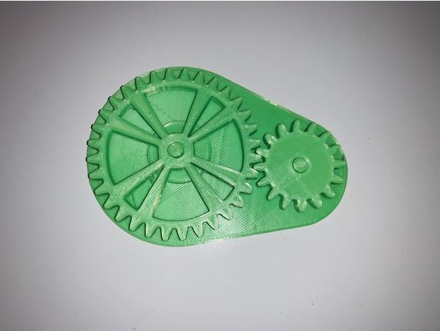 2-to-1 Ratio Set of Gears