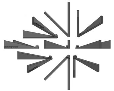 Simple angled speaker stand