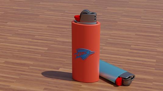 Oklahoma City Thunder Bic Lighter Case