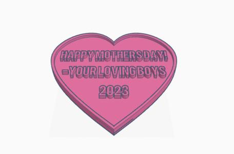 Mothers day heart