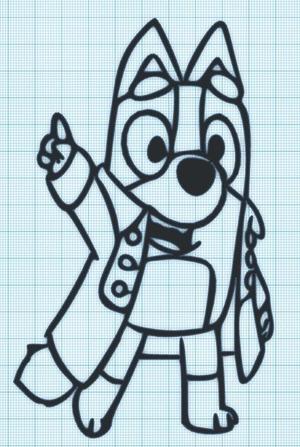 BLUEY - JACKET - WALL ART