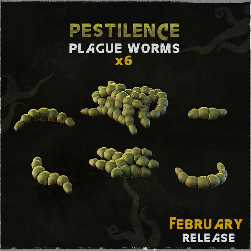 Plague Worms - Basing Bits (Pestilence)
