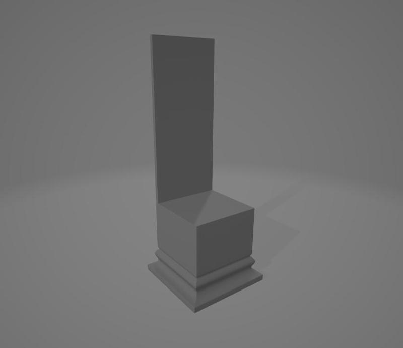 Plinth with Backdrop