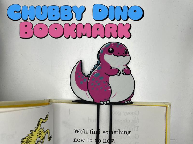 Chubby Dino Bookmark