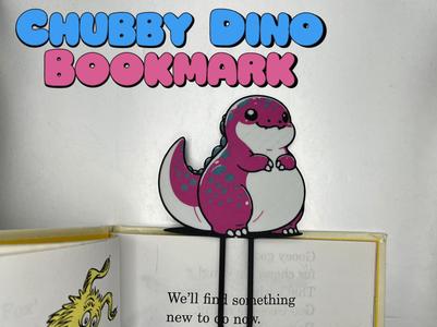 Chubby Dino Bookmark