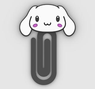 Cinnamoroll - Paper clip, bookmark - 3MF pre-painted , STL