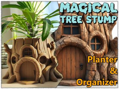 Magical Tree Stump Planter & Organizer