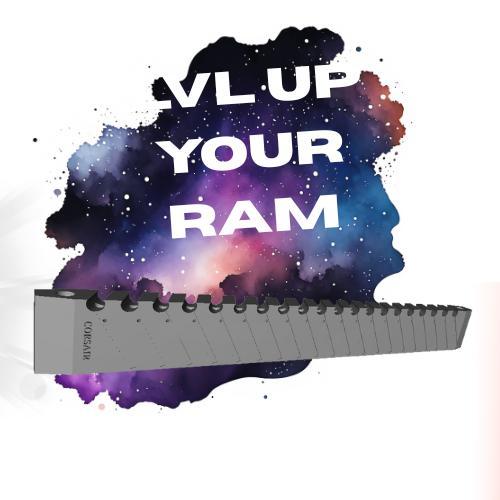 Coirsair ram top piece with clear filament and space desing