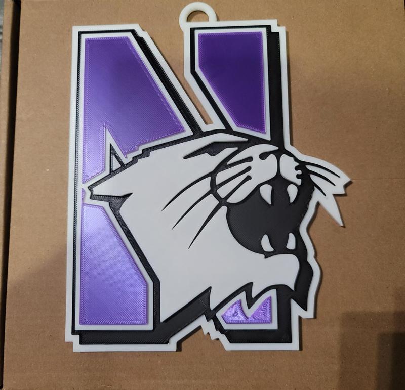 NORTHWESTERN 3d logo 180mm series