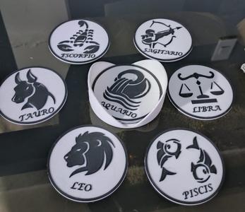 zodiacal cup holder + container
