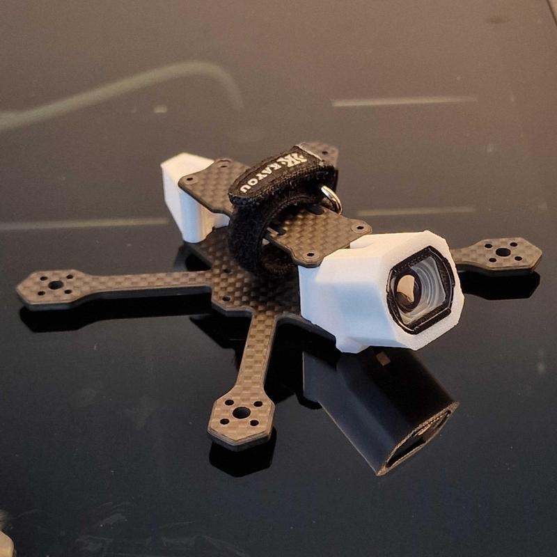 25 Degrees Kayoumini Mount for Flywoo DJI O4 Lite Wide-Angle Lens