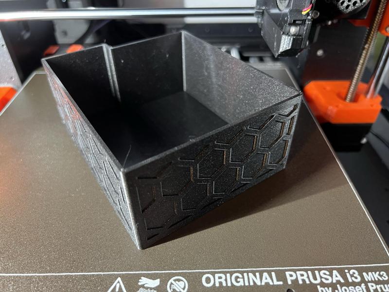 Enclosure Container for Printer with Squash Ball feets