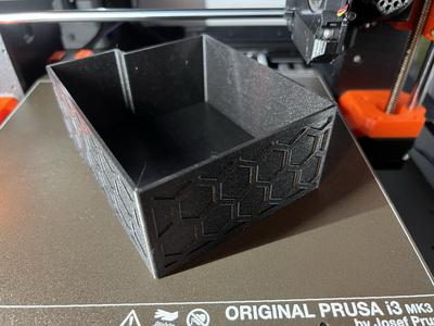 Enclosure Container for Printer with Squash Ball feets