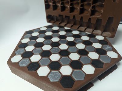 Hex Chess Set Magnetized