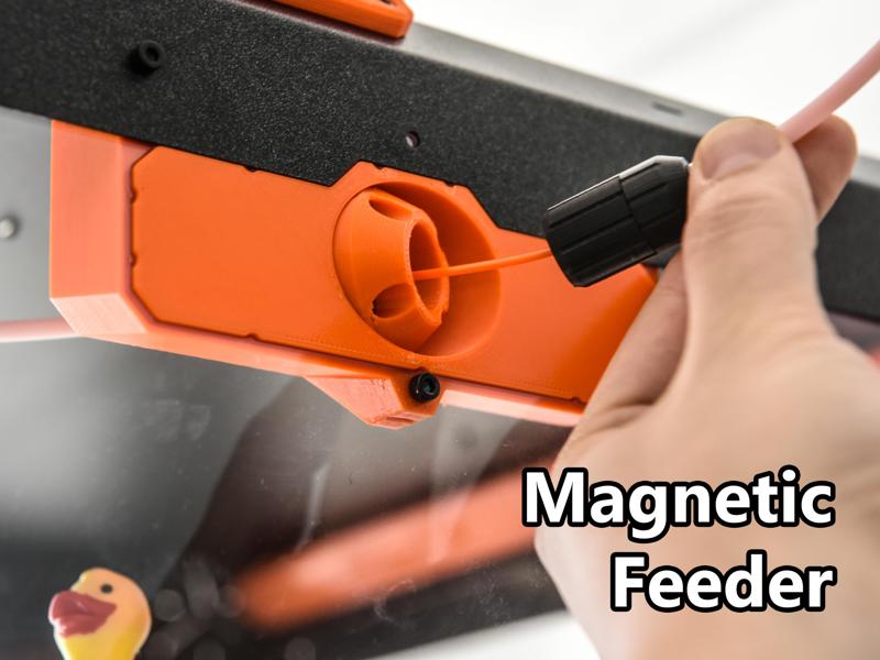 MagFeeder - Magnetic Filament Feeder for Prusa Enclosure [Stackable]