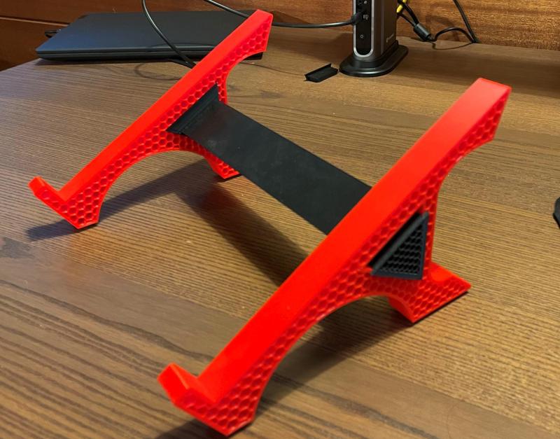 Locking insert for laptop stand
