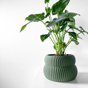 The Quran Planter Pot with Drainage Tray & Stand: Modern and Unique Home Decor for Plants and Succulents  | STL File