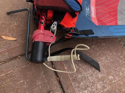 Downhaul winch for windsurfing