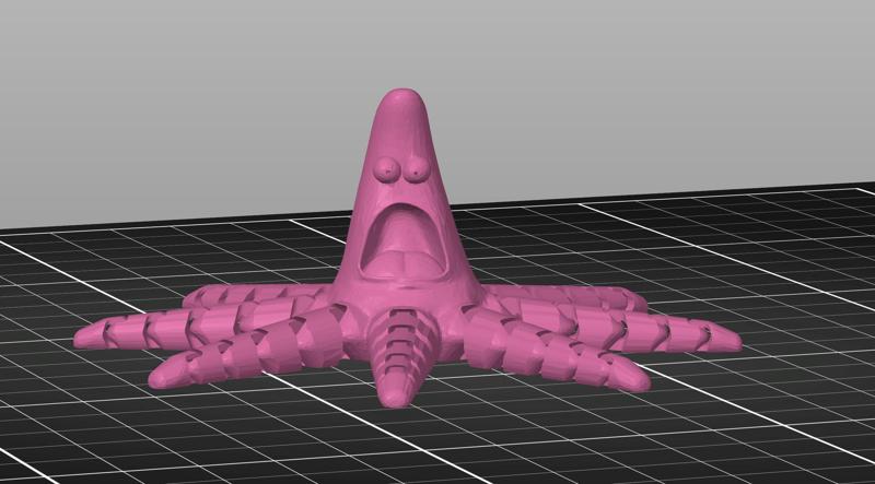 Articulating Surprised Patrick Octopus - Face Accurate (Remix)