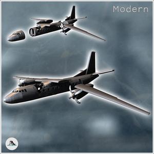 Modern twin-engine transport aircraft casing (2) - Cold Era Modern Warfare Conflict World War 3 RPG  Post-apo WW3 WWIII
