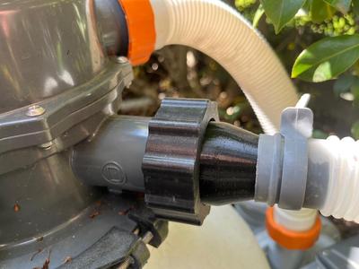 Bestway filter pump to Intex 32mm hose adapter