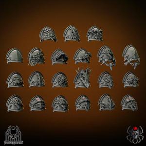 Flame Lizards Battle Squad Shoulders (Bits)