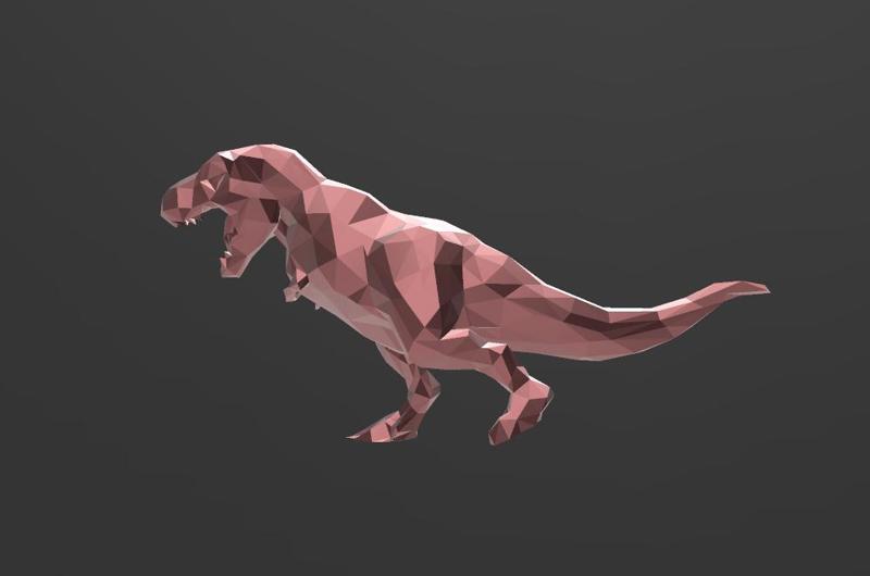 Tyrannosaurus Rex Run - Low Poly