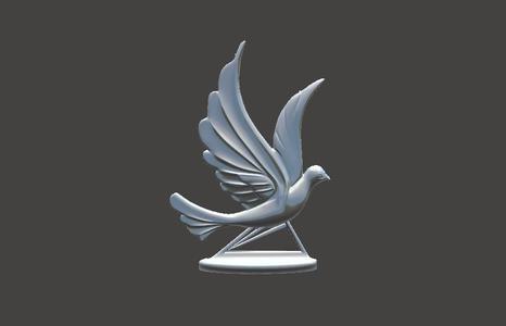 Magnificent Peace Dove Figured Bust - Gift - Table Ornament - B04