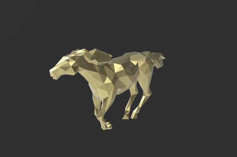 The Galloping Horse - Low Poly - Excellent Design - Decor