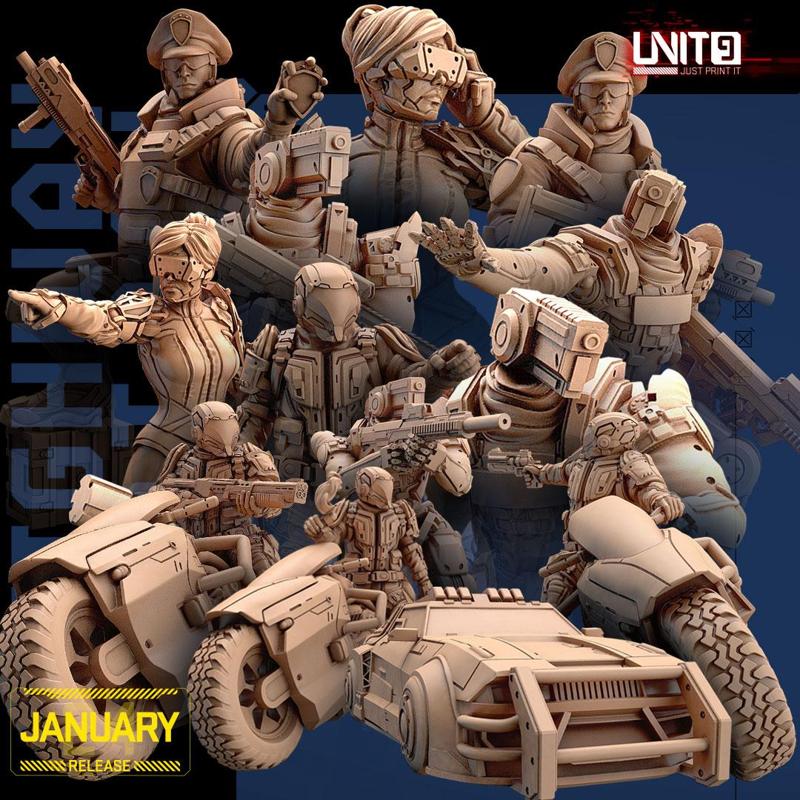 Cyberpunk models BUNDLE - Police Highway Patrol - (January24 release)