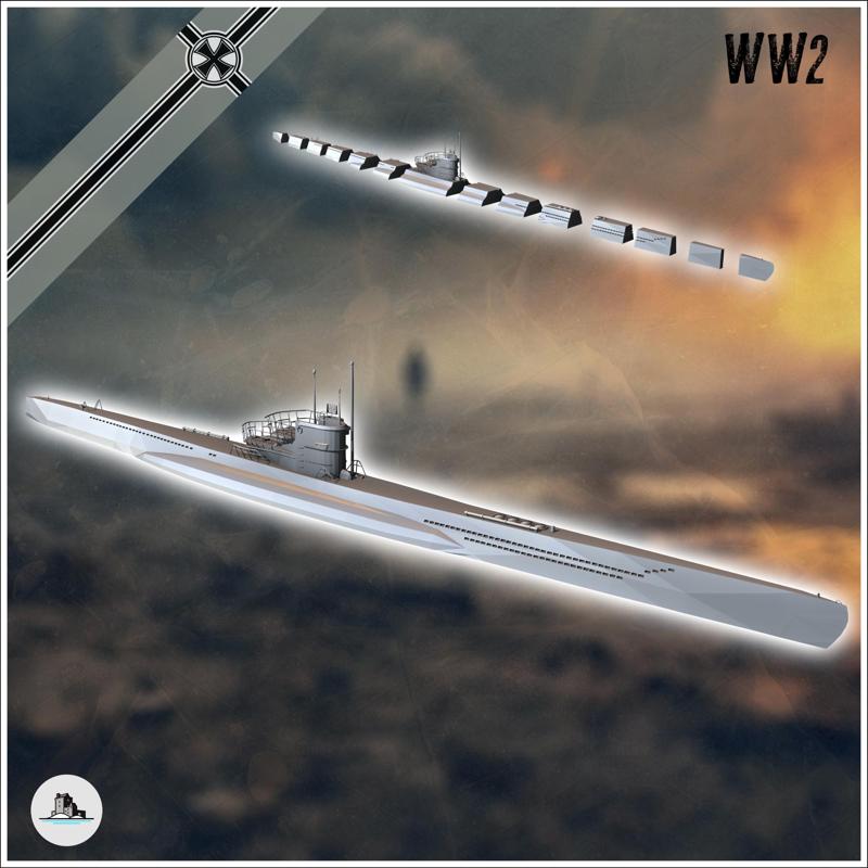 German submarines Unterseeboot U-Boot Uboat type VII C/41 (1) - Germany Eastern Western Front Normandy Stalingrad Berlin Bulge WWII