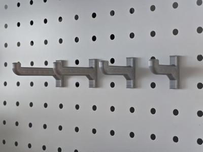 Pegboard hook adapter, 25mm hole spacing, 6mm hole diameter