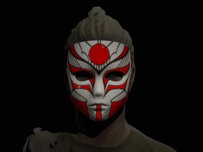 JAPANESE DOLLY MASK PUPPET ANIME FACE