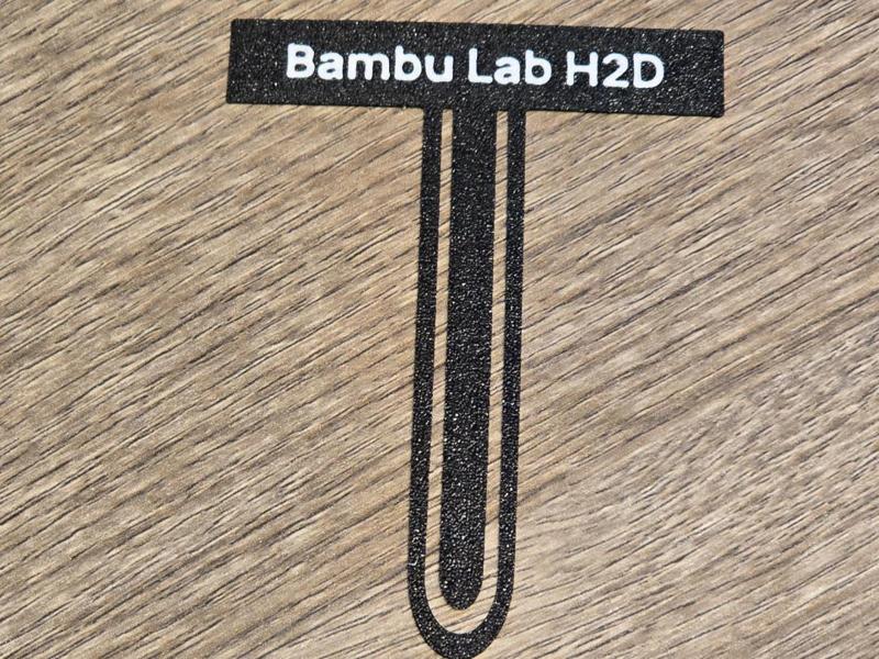 Bambulab H2D Bambino Book Bookmark