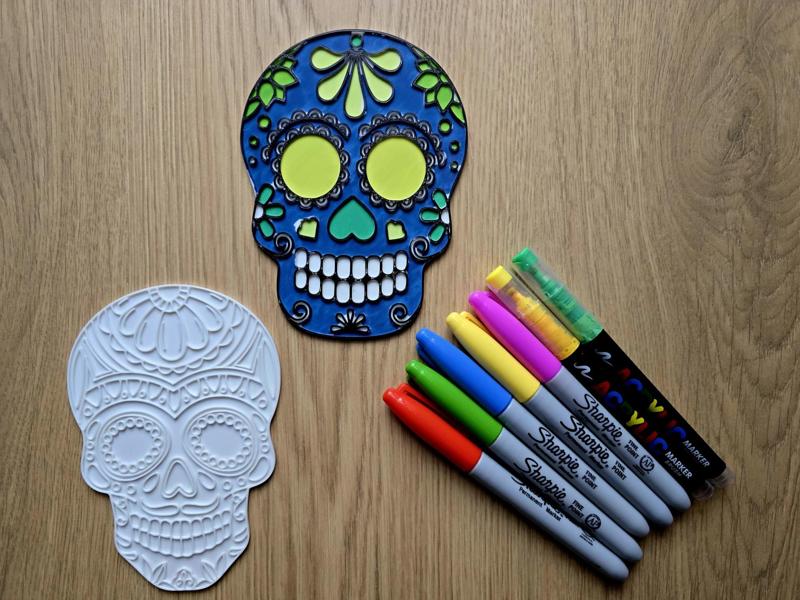 Dia de muertos Day of the dead DIY Color NO AMS 2