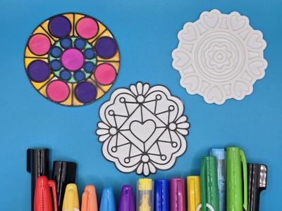Flower Mandala Coloring DIY Set 12