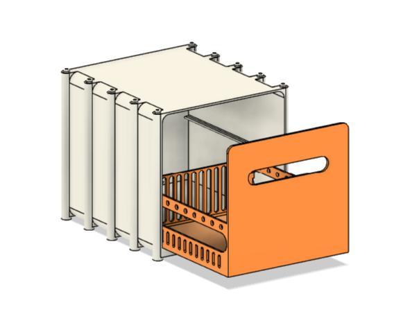 Stackable Modular DeskTop Drawer