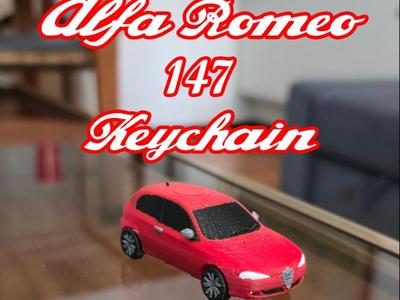 Alfa Romeo 147 Keychain (working wheels)
