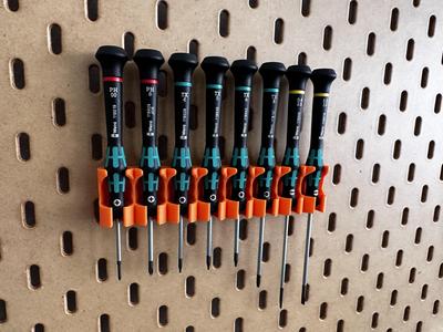 Skadis Holder for Wera Kraftform Micro Screwdriver x8