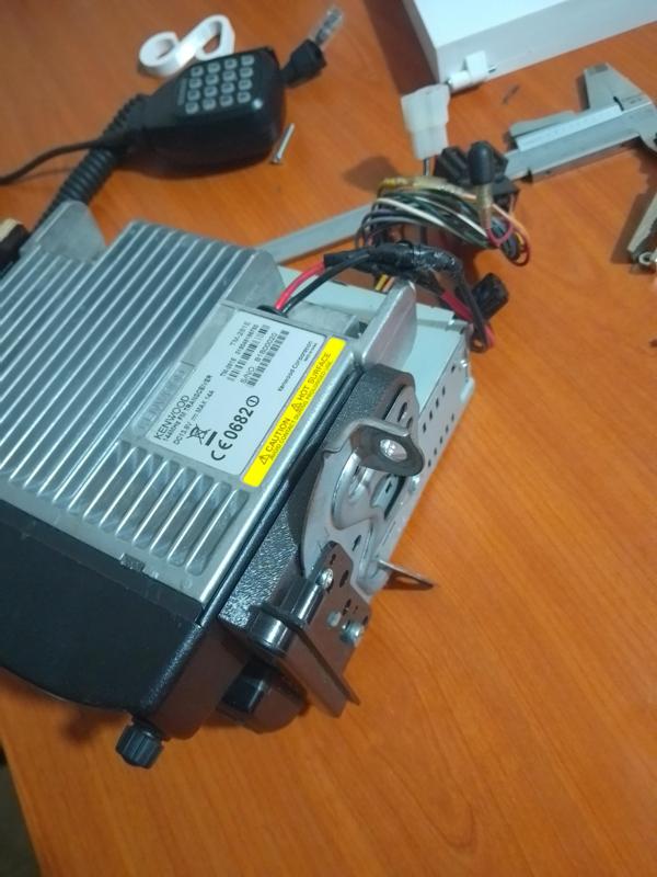 VHF Radio car attachment.