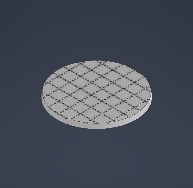Tile 100mm base (presupported)