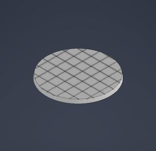 Tile 100mm base (presupported)