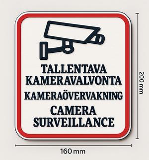Multilingual Camera Surveillance Sign (FI–SE–EN)