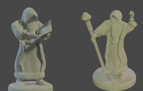 D&D Wizard (2 poses)