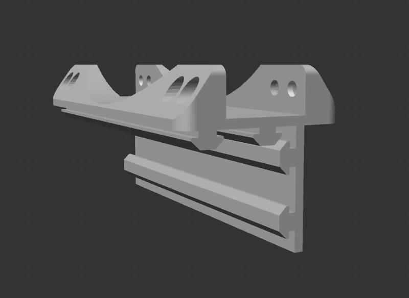 120mm/140mm Fan Mount for Bed Cooling